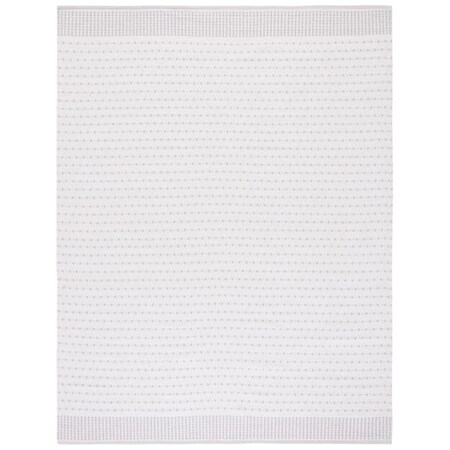 Safavieh 5 x 8 ft. Montauk Contemporary Rectangle Flat Weave Rug Light Grey & Ivory MTK714G-5